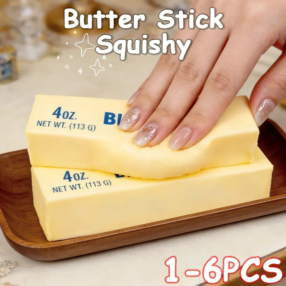 Butter Stick Squishy Toy – Slow Rising Squeeze Fidget
