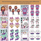 Cartoon Stickers – Waterproof DIY Graffiti Sheets for Kids