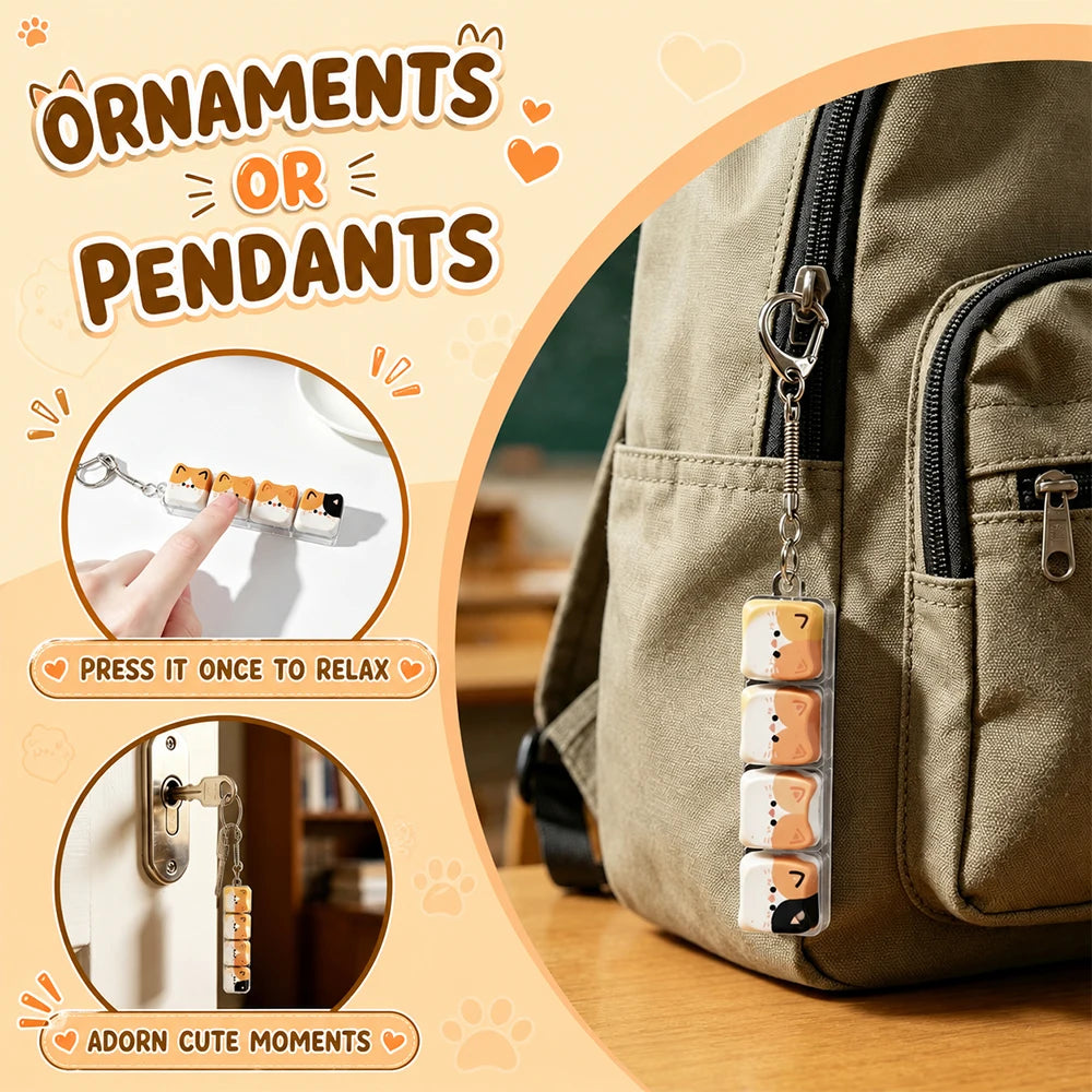 Animal Keychain – Cute Resin Key Ring & Bag Charm