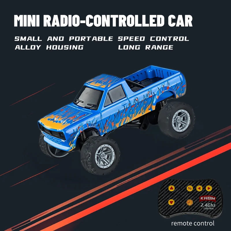 Mini RC Car 1:64 Alloy Remote Control