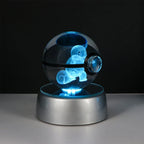 3D Crystal Ball Night Light – LED Decorative Display Lamp