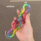 Twisting Rope Fidget Toy – Rainbow Knot Sensory Puzzle