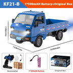 Mini Remote Control Truck 1:18 RC Cargo Van with LED Lights