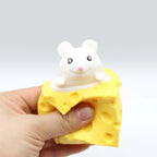 Mouse Cheese Fidget Toy – Pop Up Squeeze Toy
