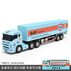 1:64 Diecast Truck Model – Alloy Container Vehicle Collectible
