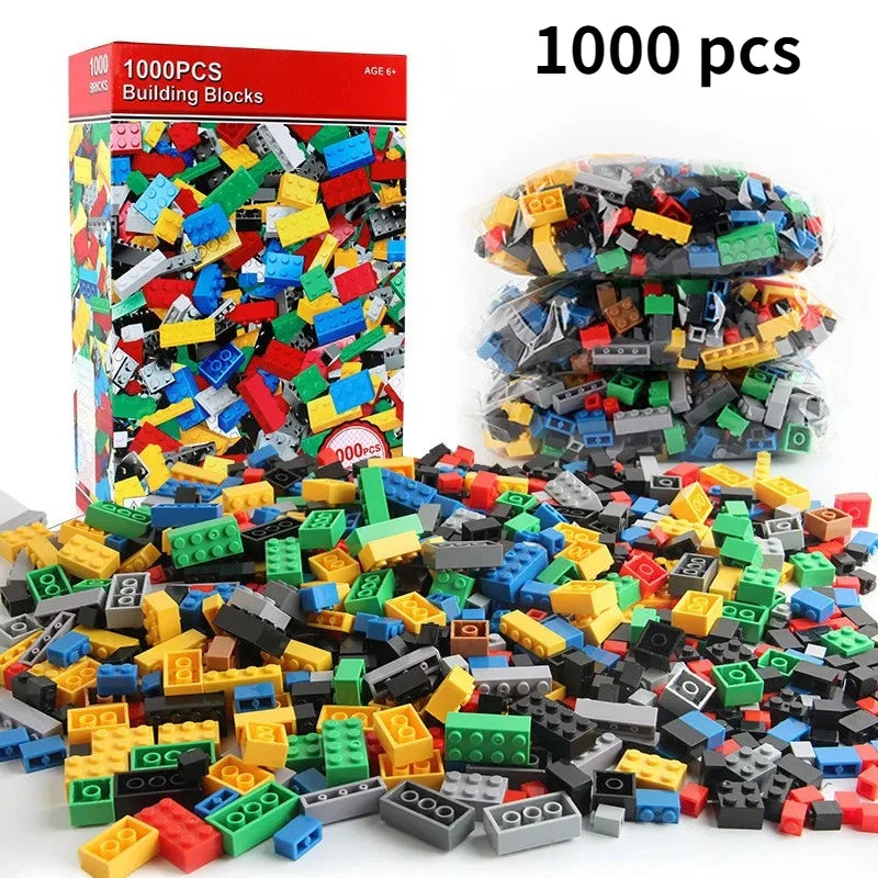 Building Blocks Bulk Set – 300/500/1000 Pieces