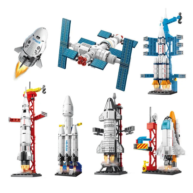 Space Rocket Building Blocks – Manned Spacecraft Model Kit