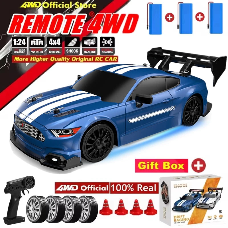 RC Drift Car 1:24 4WD Remote Control Racing Car