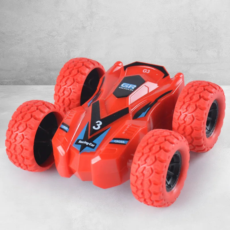 Fun Pull Back Car Double-Side Vehicle Inertia Safety and Fall Resistance Shatter-Proof Model for Kids Boys Children's Toys Car