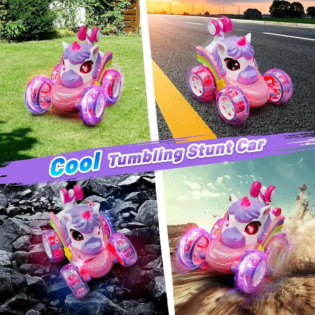 Unicorn RC Car 4WD 360° Rotating Stunt Remote Control Car