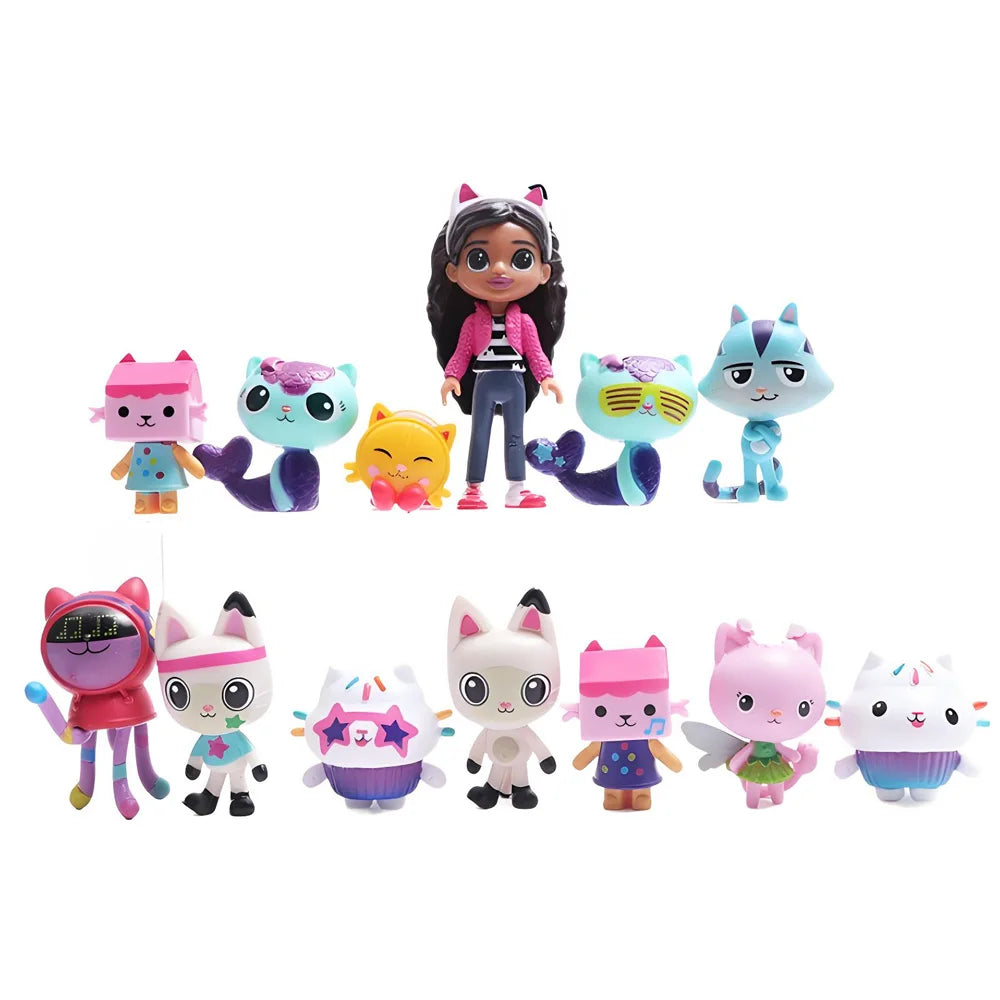 Anime Figure Set – 13-Piece Mini PVC Collectible Models