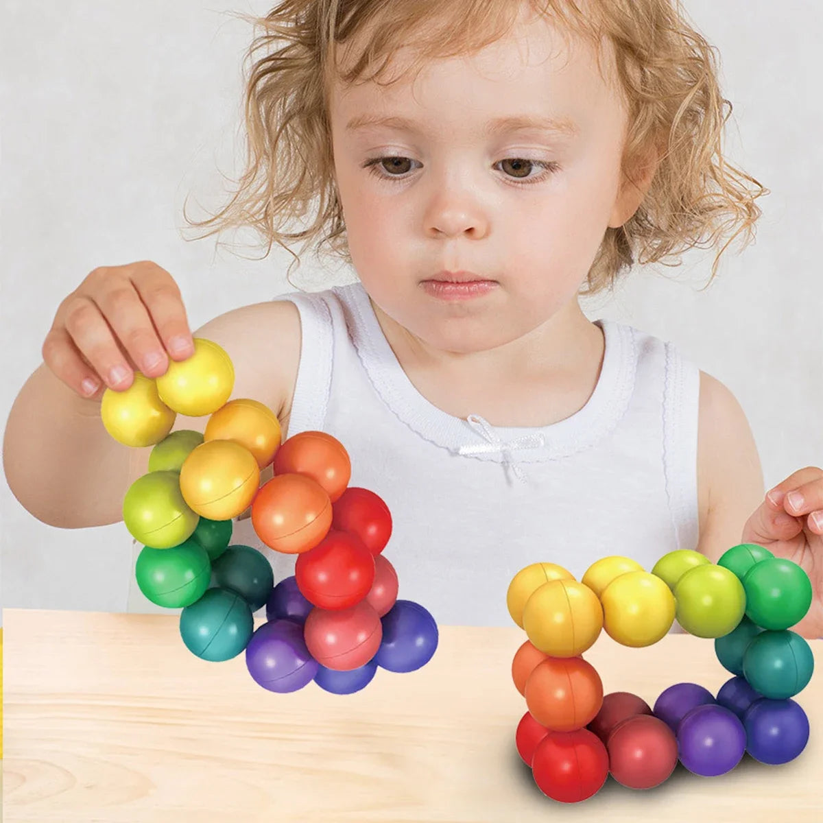 3D Rotating Fidget Ball – Sensory Stress Relief Puzzle Toy