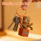 Luminous Anime Keychain Wooden Stick Man Glow Pendant