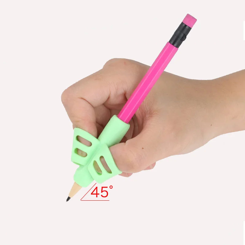 Pencil Grips for Kids – Soft Two-Finger Writing Grip 3-Pack
