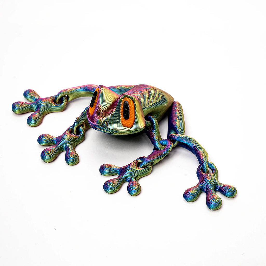 Magnetic Articulated Frog – 3D Printed Sensory Fidget Toy