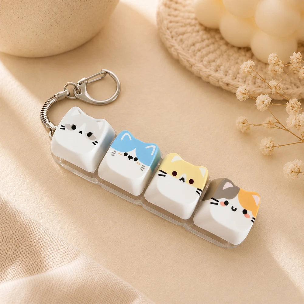 Animal Keychain – Cute Resin Key Ring & Bag Charm