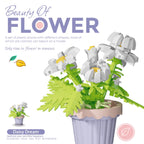 Flower Building Blocks Potted Plant Set for Home Decor