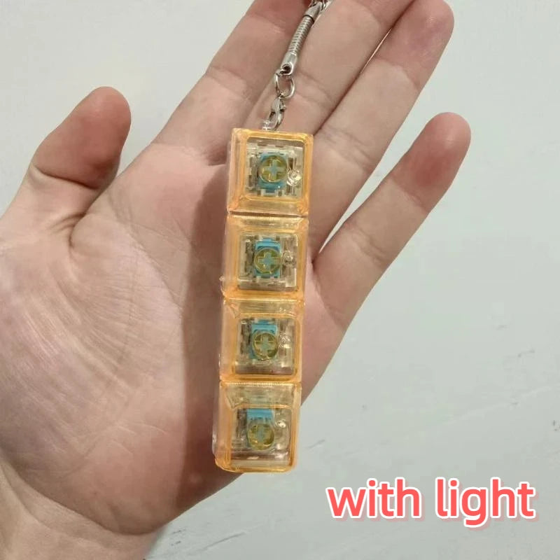 Mechanical Keyboard Key Tester – LED Keycap Fidget Keychain