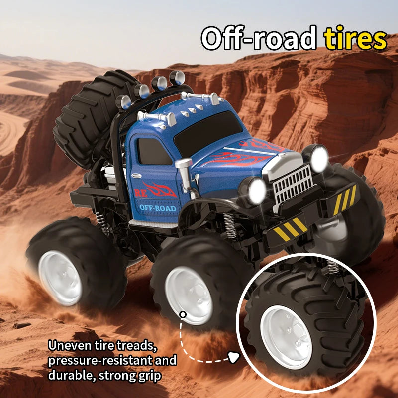 Mini RC Truck 1:64 with Trailer All-Terrain Remote Control