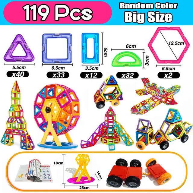 Magnetic Blocks for Kids – Creative Building Construction Set