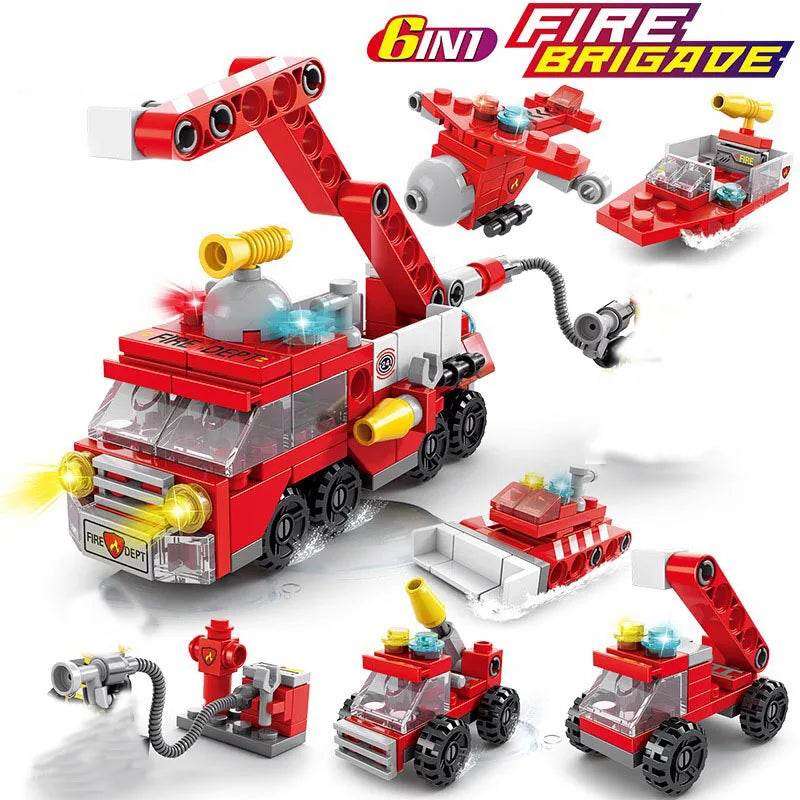 6 in 1 Building Blocks Set – Mini DIY Construction Kit
