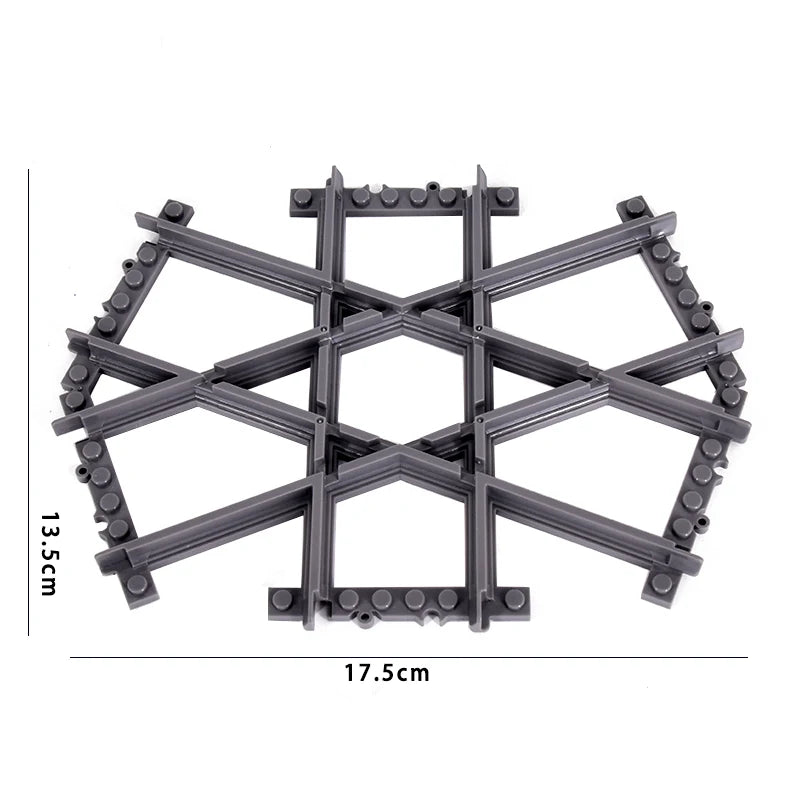 Flexible Train Track Building Blocks – Curved & Straight Rail Set
