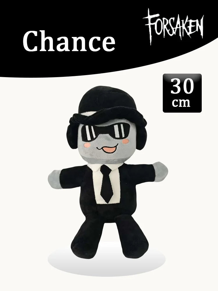 TreasuringU New 30cm Chance Plush Toys Cute Cartoon Rabbits Stuffed Dolls Slasher Game Plushie For Boy Girl Birthday Gifts