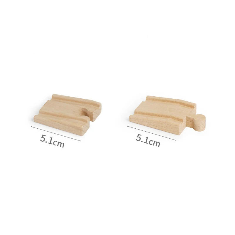 Wooden Train Track Toys Railway Rails Accessories Fit Thomas Train Road Connector Wood Railway Bridge Children Birthday Gifts
