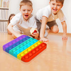 Push Pop Fidget Toy – Rainbow Bubble Sensory Stress Relief Game