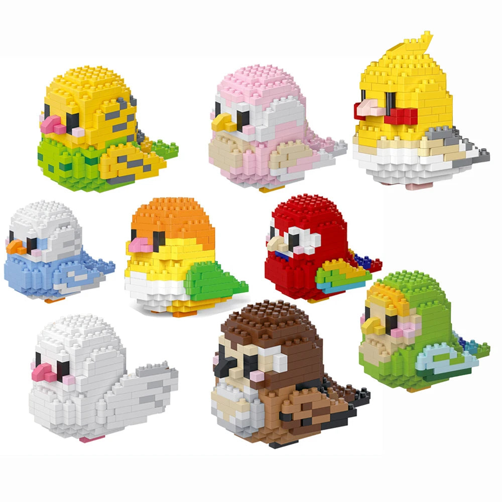 Parrot Building Blocks – Colorful Micro 3D Model Kit