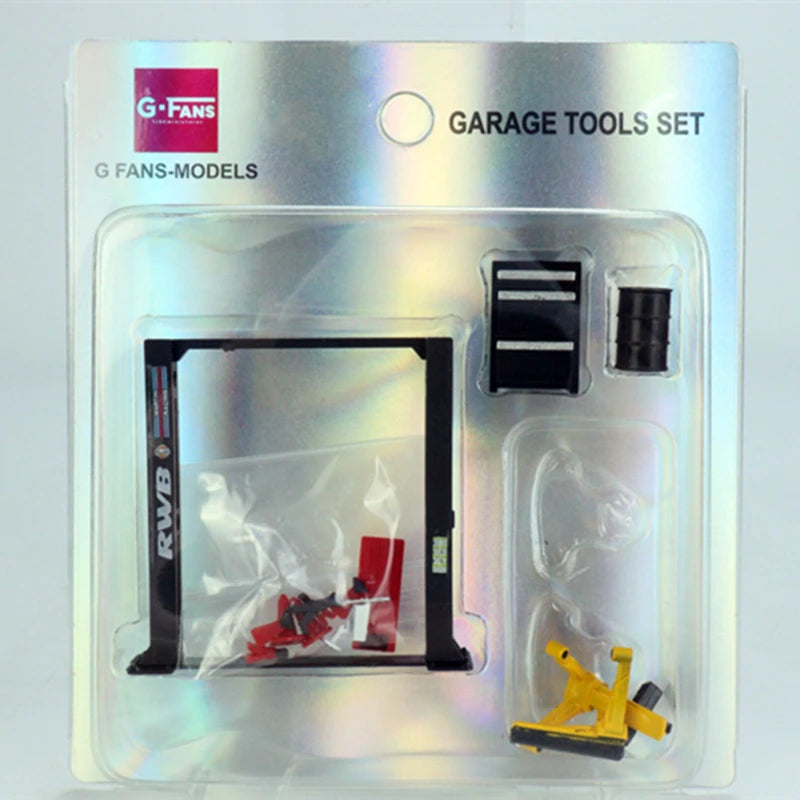 1:64 Diecast Car Model – Maintenance Scene Set