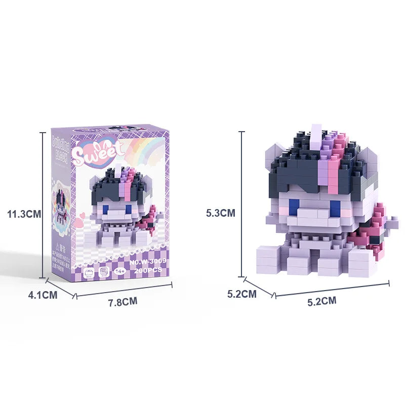 Micro Building Blocks Model Mini Plastic Construction Set