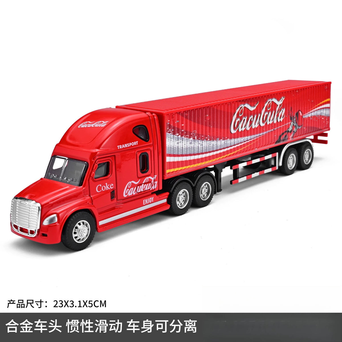 1:64 Diecast Truck Model – Alloy Container Vehicle Collectible