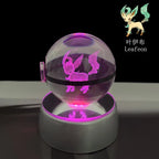 3D Crystal Ball Night Light – LED Decorative Display Lamp