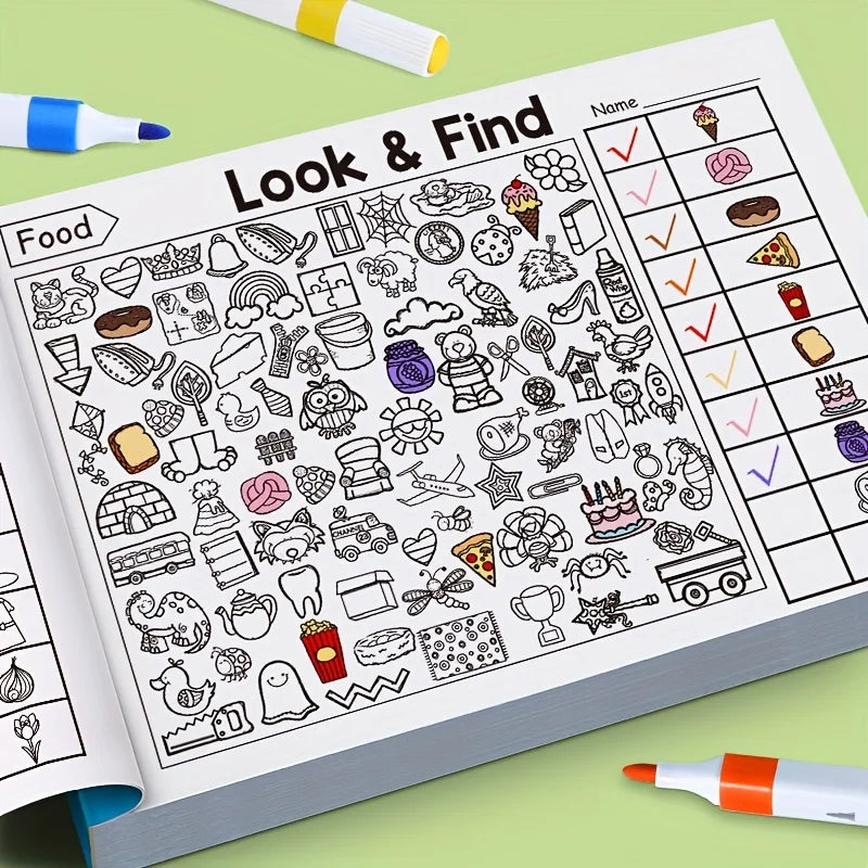 Find & Color Activity Book – 100+ Hidden Object Puzzle Pages