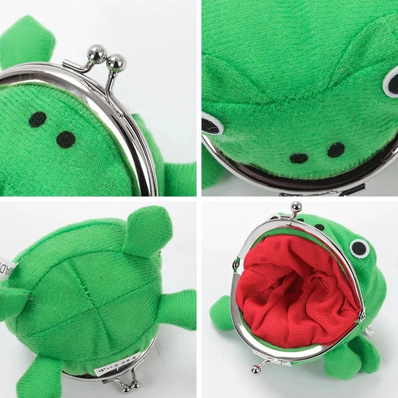 Frog Coin Purse – Cute Cartoon Keychain Wallet