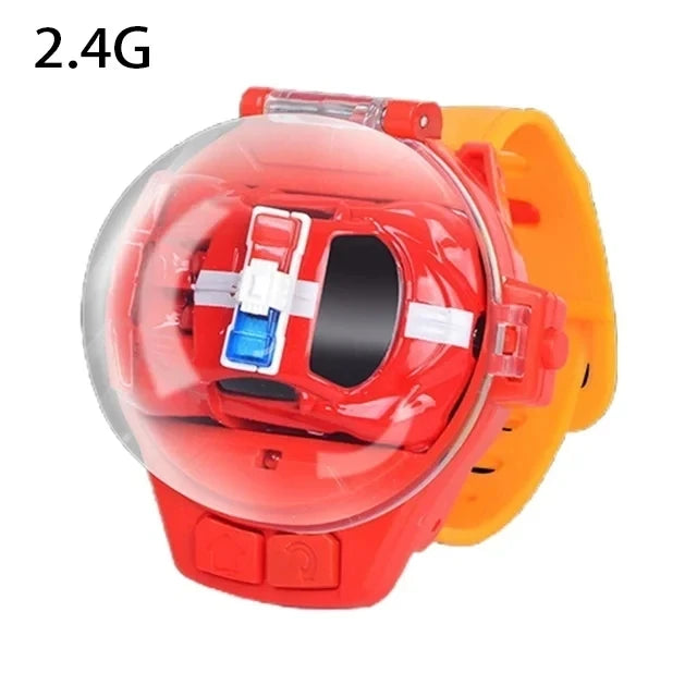RC Watch Car – Mini Remote Control with LED Lights
