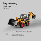 Diecast Construction Vehicle – Crane, Excavator & Bulldozer