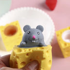 Mouse Cheese Fidget Toy – Pop Up Squeeze Toy