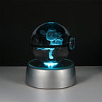 3D Crystal Ball Night Light – LED Decorative Display Lamp