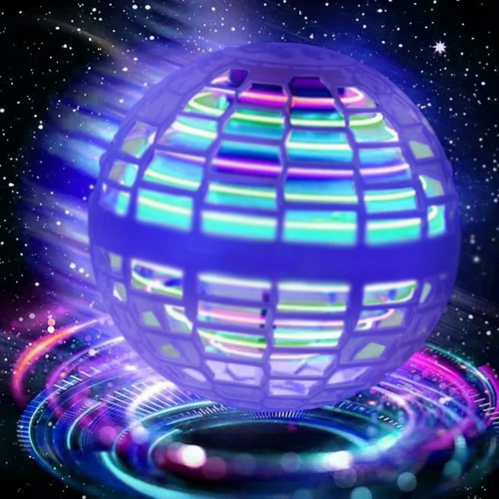 Flying Ball Toy with LED Lights, Boomerang Spinner & Remote Control