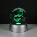 3D Crystal Ball Night Light – LED Decorative Display Lamp