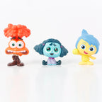 9pcs/Set Mini Inside Out 2 Action Figure Toy Cartoon Movie Joy Anxiety Anger Sadness Disgust Fear Model Doll Fans Gift