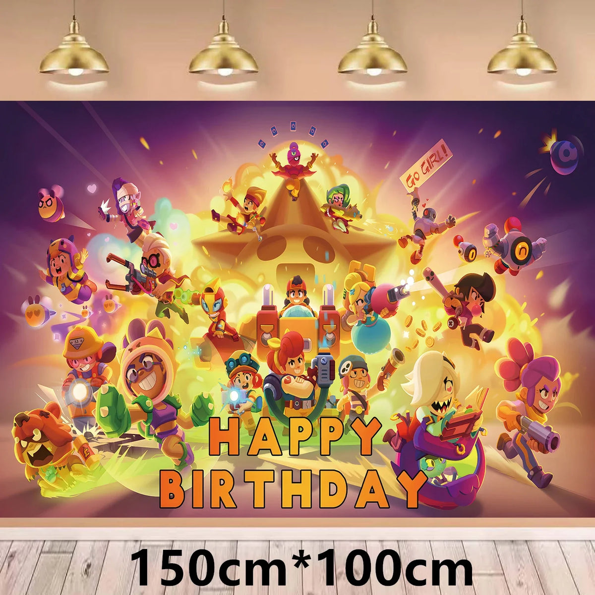 Birthday Party Decorations Set – Banner, Balloons & Cake Toppers
