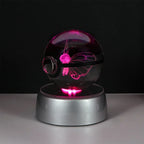 3D Crystal Ball Night Light – LED Decorative Display Lamp