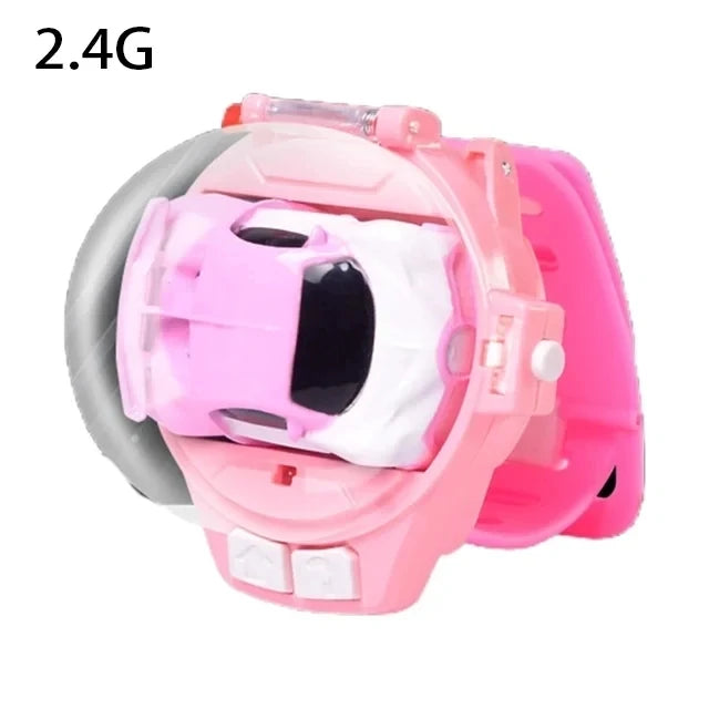 RC Watch Car – Mini Remote Control with LED Lights