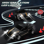 Remote Control Car 1:64 Mini Drift Racing Car with LED Lights