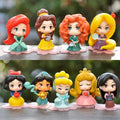 Princess Figurine Set 9 Pcs 6cm PVC Cake Ornaments