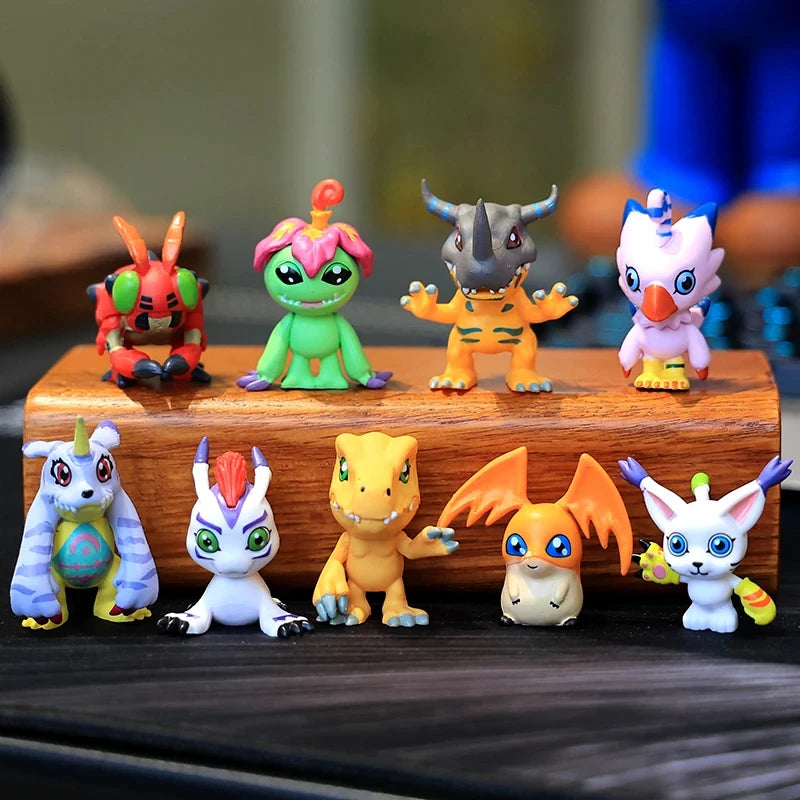 Anime Figure Set – 9-Piece PVC Mini Collectible Models