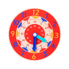 Wooden Learning Clock – Montessori Time Teaching Toy for Kids